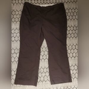 Size 24W Women's Dockers Brown Dress Pants